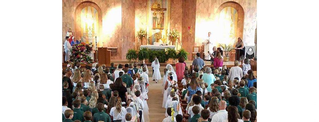 Get up-close views from the front pew at Blessed Sacrament Church for First Communion, Graduation or Confirmation or the front row for Pre-K Promotion (value: priceless!). 