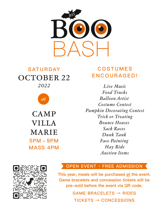 Oct 22, Boo Bash, Camp Villa Marie